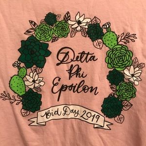 Pink Delta Phi Epsilon Bid Day 2019 T-Shirt